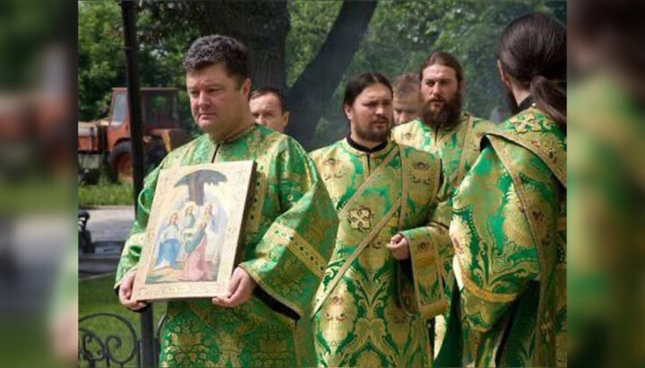 UOC responds to what status Poroshenko had in the Church