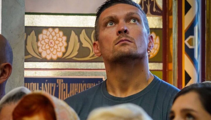 Oleksandr Usyk. Photo: Kyiv-Pechersk Lavra