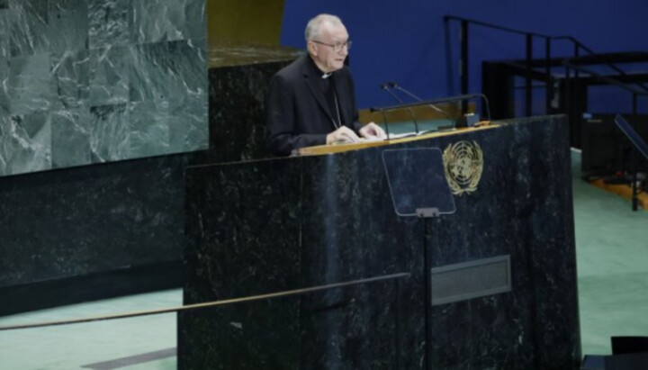 Cardinal Parolin at the UN. Photo: Ukrinform