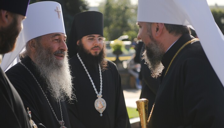 His Beatitude Metropolitan Onuphry and Epifaniy Dumenko. Photo: Unified Church