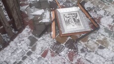 Icons on UOC church in Kremenchuk vandalized