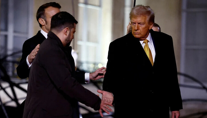 Trump and Zelensky in Paris. Photo: Sarah Meyssonnier / Reuters