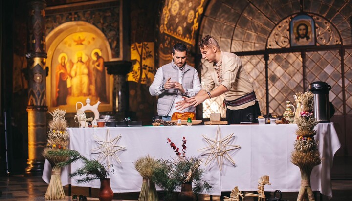 Galimov at the culinary show in the Refectory Church of Lavra. Photo: Galimov's Facebook