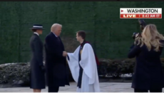 Trump attends worship service in Washington before inauguration