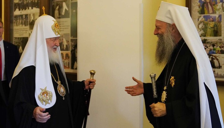 Патријарх Порфирије честитао имендан патријарху Кирилу