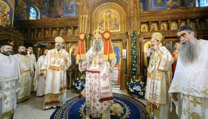 Патријарх Порфирије у храму Св. Јована Владимира у Београду. Фото: СПЦ