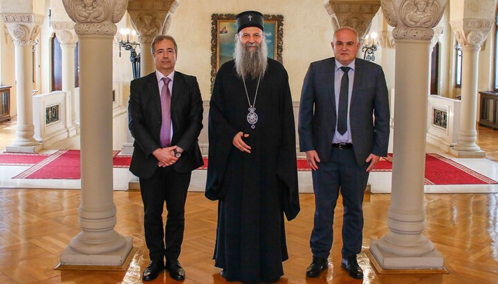 Патријарх Порфирије разговарао са српским амбасадорима у Етиопији и Словенији