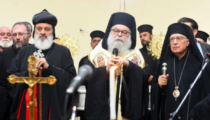 Патријарх Јован Х с поглаварима других хришћанских цркава. Фото: antiochpatriarchate.org