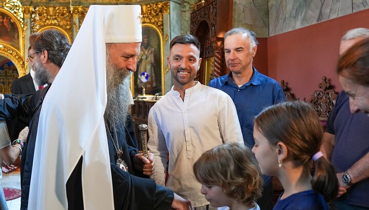Патријарх Порфирије богослужио у Топчидерској цркви, задужбини кнеза Милоша Великог 
