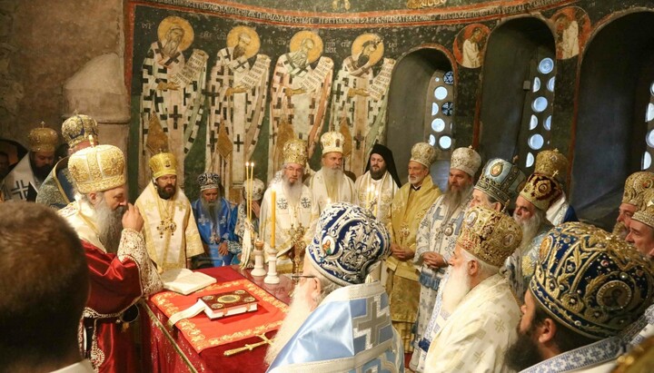 На устоличењу Патријарха српског Порфирија у Пећкој Патријаршији, 14. јуна 2022. Фото: Епархија зворничко-тузланска