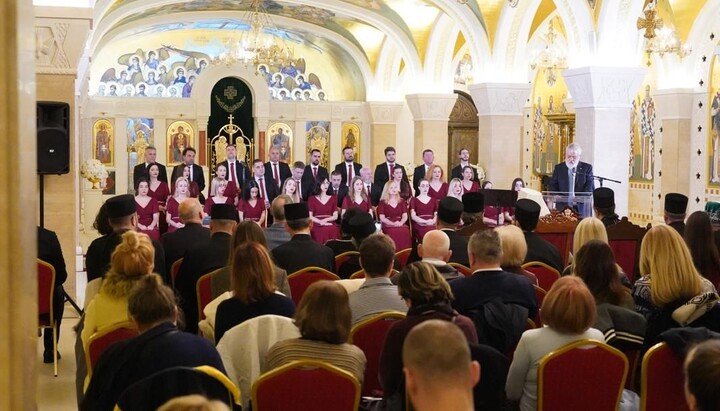 На духовној академији поводом Светих Врача и бесребреника Козме и Дамјана у крипти Храма Св. Саве. Фото: СПЦ