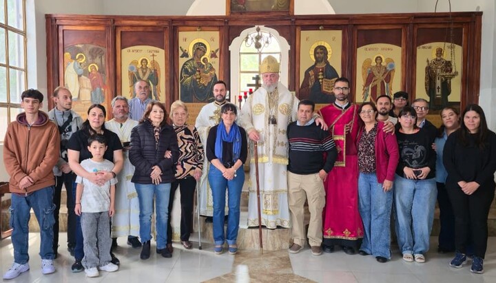 Српска заједница у провинцији Ћако у Аргентини. Фото: СПЦ