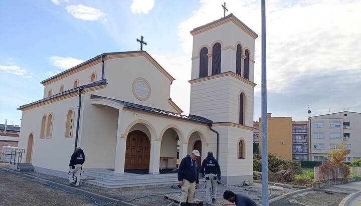 Радови на сакралним објектима у Петрињи. Фото: СПЦ