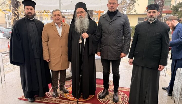 Освећени темељи бијељинске болнице. Фото: Епархија зворничко-тузланска.