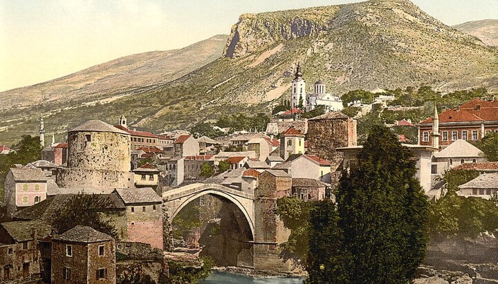Панорама Мостара последње деценије 19. века. Фото: Википедија