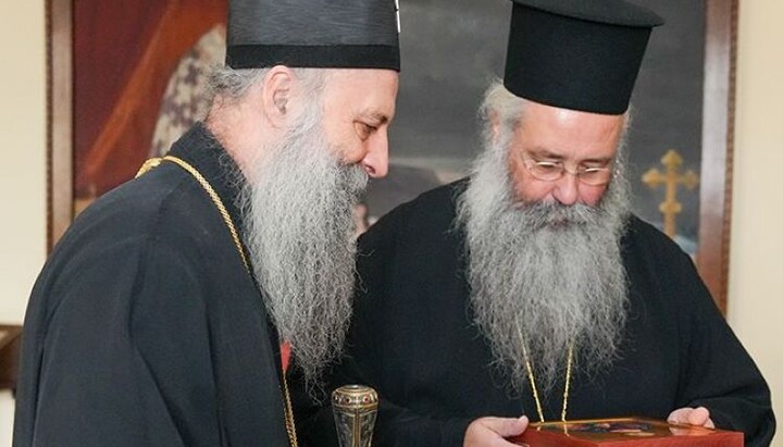 Патријарх Порфирије и митрополит Георгије. Фото: СПЦ