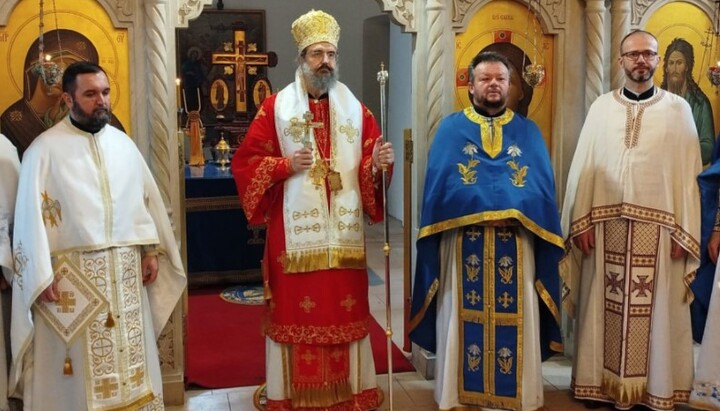 Владика Тихон у Лепавини. Фото: СПЦ