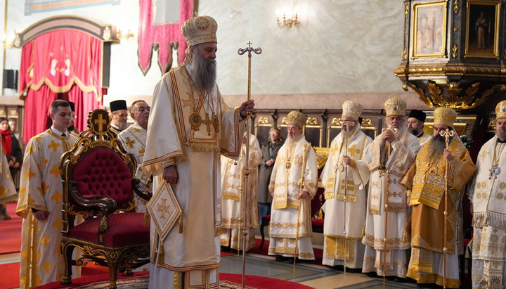 Јовањдан у Саборној цркви: Патријарх Порфирије прославио крсну славу