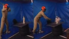 У Белгији је током телевизијског преноса разбијена статуа Богородице са Христом 