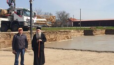 Митрополит Фотије обишао градилиште храма Светог Саве у Бијељини 