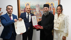 Игуману Методију из манастира Хиландар уручен Сретењски орден у Солуну