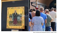 Храм у Инђији добио икону Свете Ксеније Петроградске 