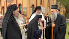 Патријарх Порфирије у посети манастиру Светог Саве у Илајну