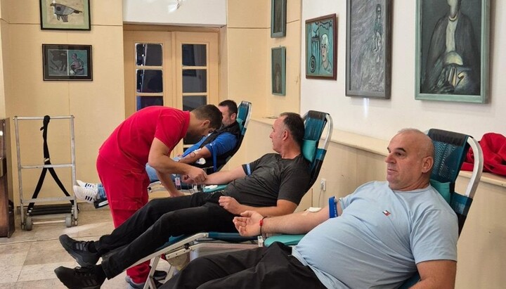 Акцијом добровољног давања крви завршени овогодишњи „Дани Свете Текле“ у Даниловграду. Фото; Митрополија црногорско-приморска